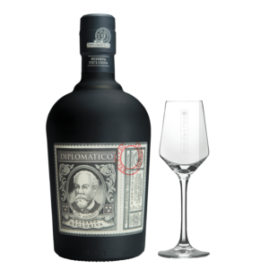 Diplomático Reserva Exclusiva 12 Y.O. + Diplomático Pohár na stopke